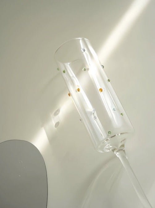 Confetti Glass Champagne Flute Set