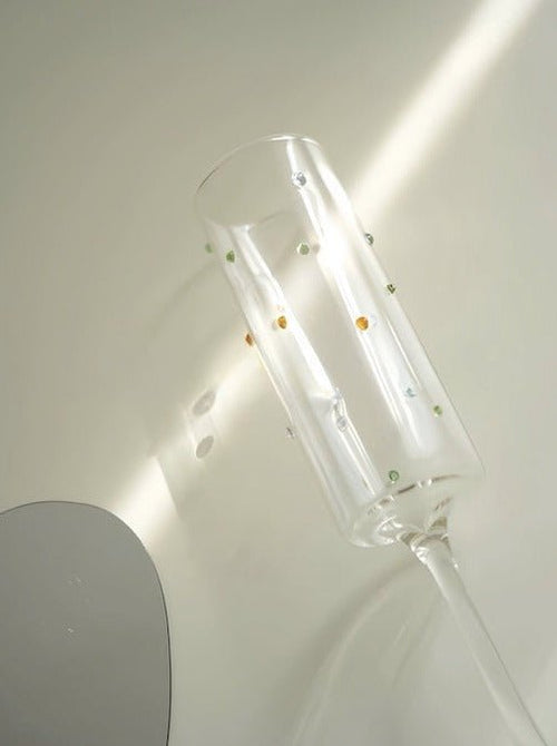 Confetti Glass Champagne Flute Set
